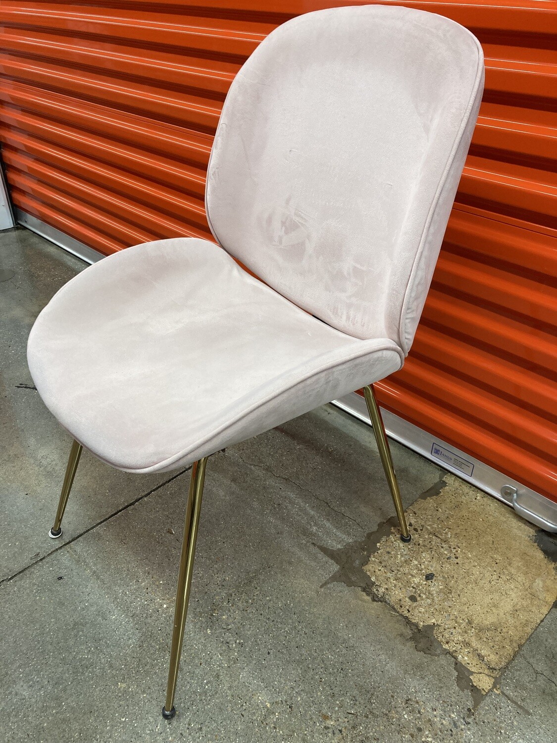 Pink Upholstered MCM-ish Accent or Dining Chair #1115