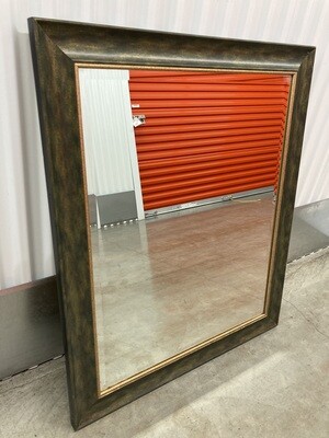 Large Wall Mirror, mottled-look frame #2314