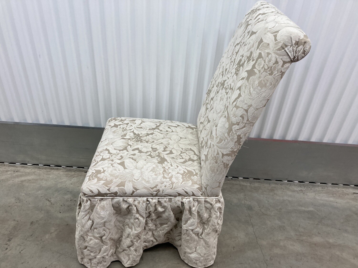 Slipper Chair with frilly skirt #2133