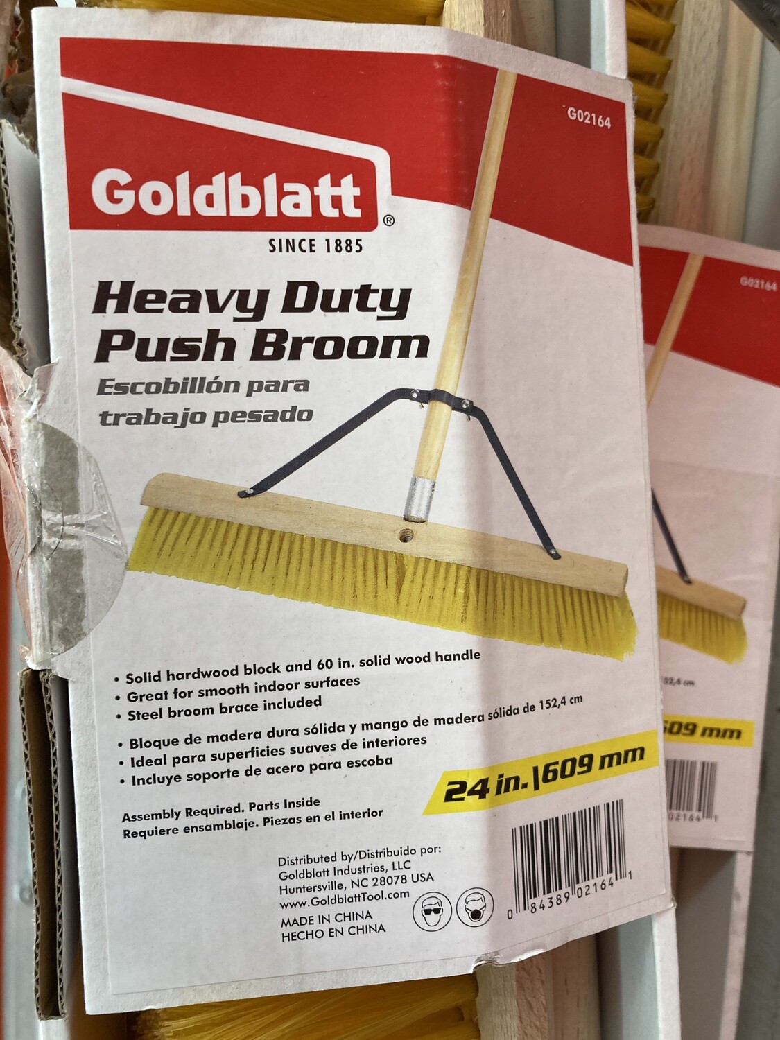 NEW 24" Heavy Duty Push Broom #1149