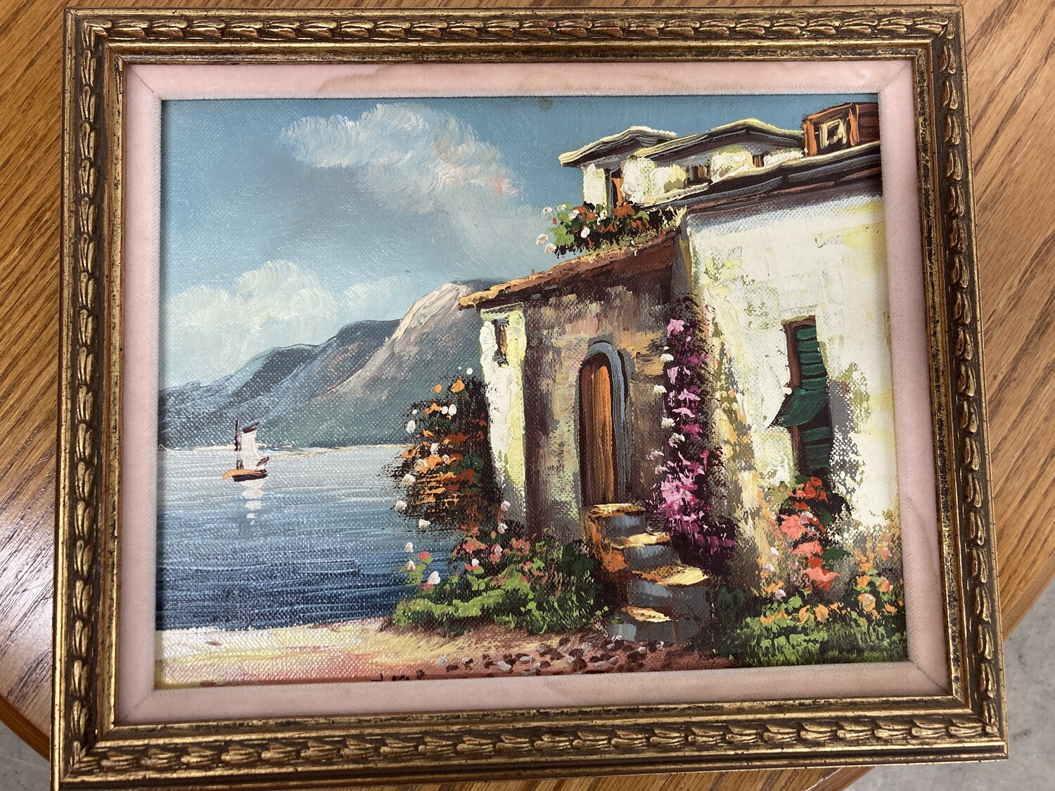 Framed art: House on Lake #2314 ** 7 mos. to sell - original price??