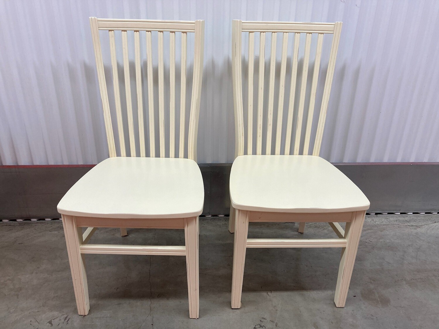 Pair of Pier 1 Chairs, distressed look #2114