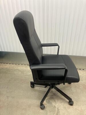 Office Chair, black vinyl #2114