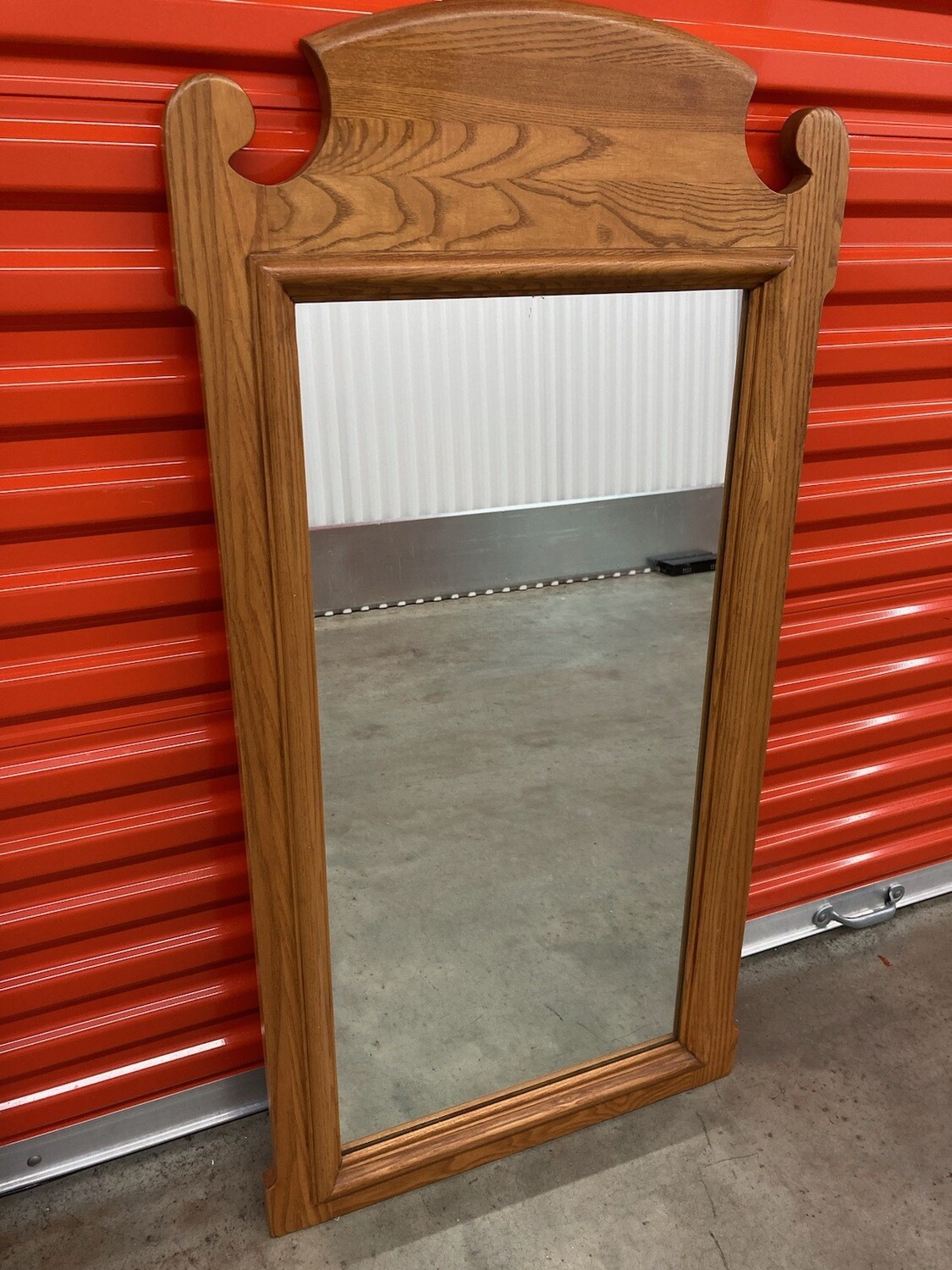 Oak-framed Mirror, vintage look #2314