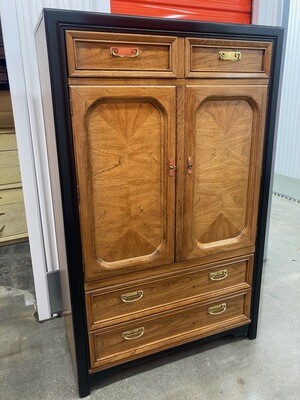 Armoire with black trim, tons of storage! #1149