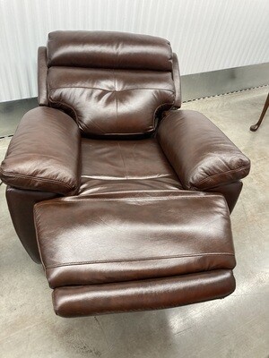 Leather Electric Recliner, brown - great condition! #2324