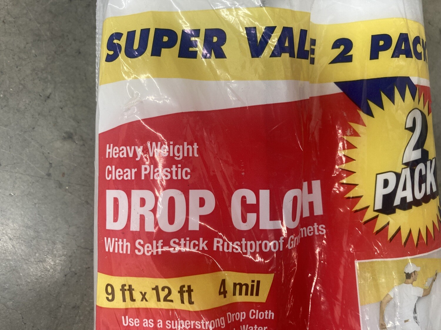 2-pack Drop Cloth, 4 mil #2314