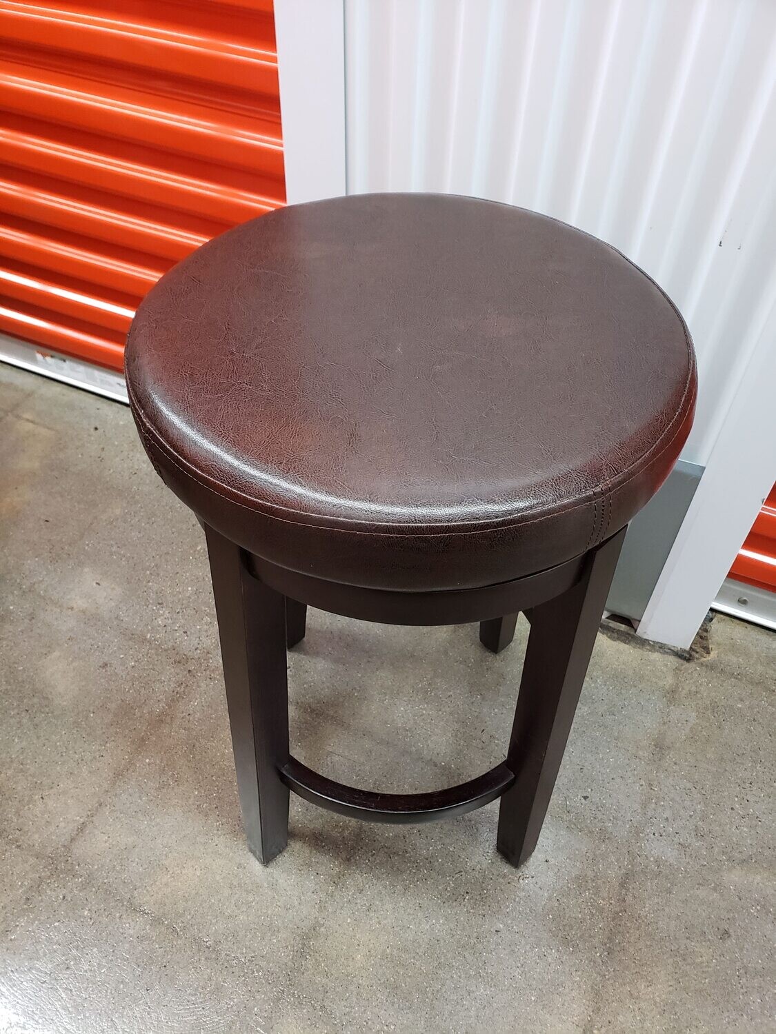 Stool with Faux Leather Seat #1149 ** 8 mos. to sell, clearance