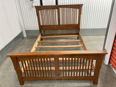 Mission-style Full Bed Frame, Oak #2103
