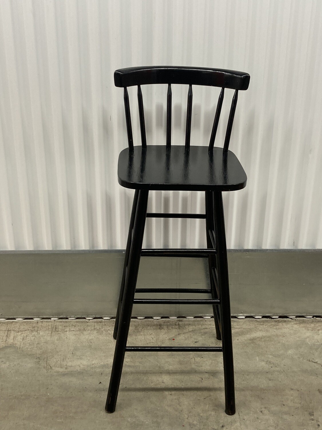 Black Bar Stool, spindle back #2214 ** 9 mos. to sell, reduced