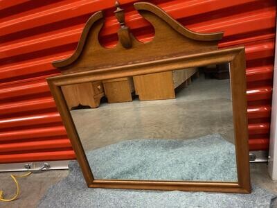Vintage Maple Wall Mirror - needs update!  #2009