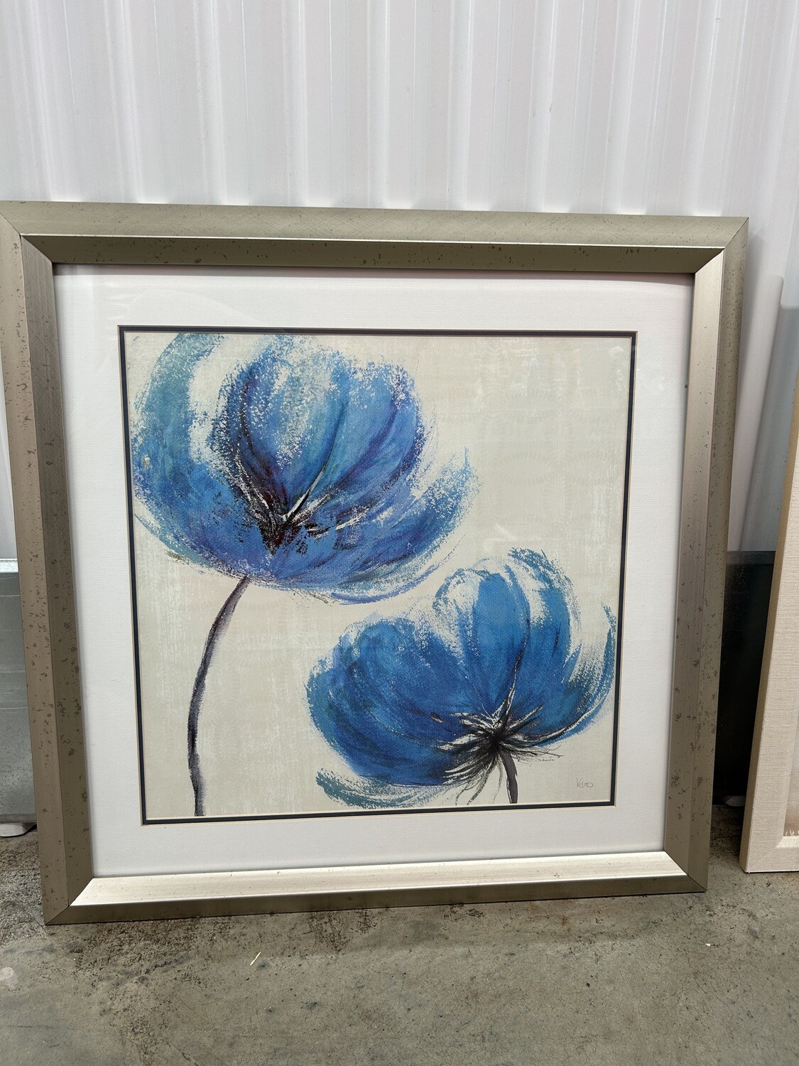 Framed Art: Blue Flowers #2009