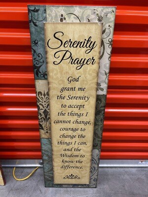 Framed Art: Serenity Prayer #2009