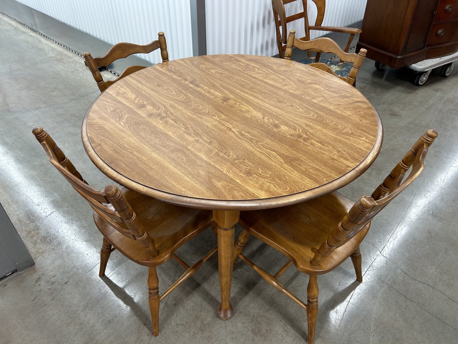Vintage Maple Kitchen Table, 4 chairs, Cushman Colonial #2126 - took 4 mos. to sell, orig. price $145