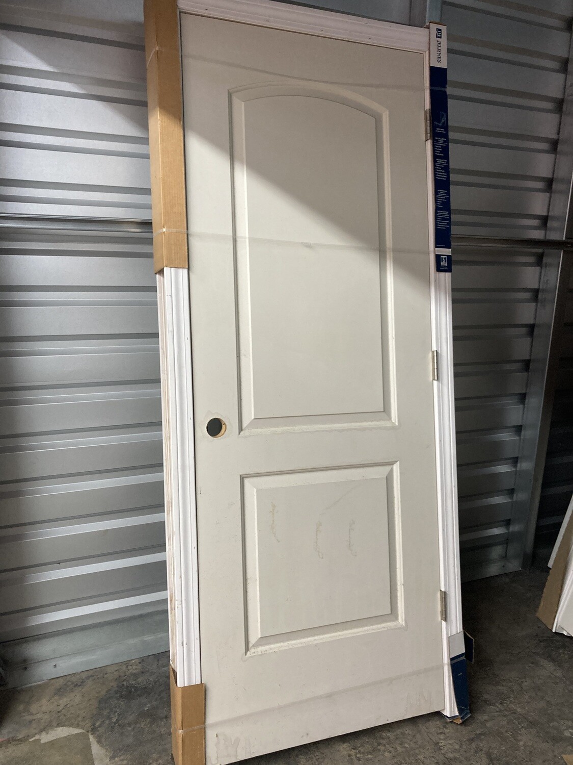 New Jeldwen Interior Prehung LH Door, 30x80 2-panel arch top, (D11) #1114