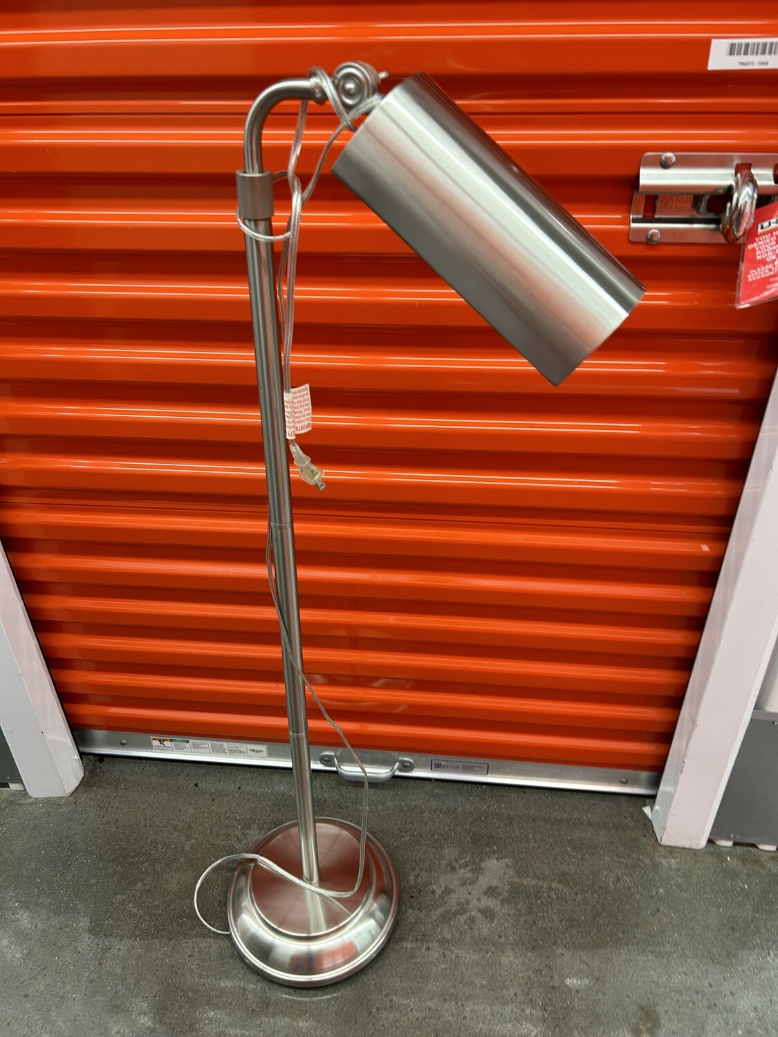 Like new! Floor Lamp, brushed nickel #1149 ** MOVED TO FAMILY 10/6/23