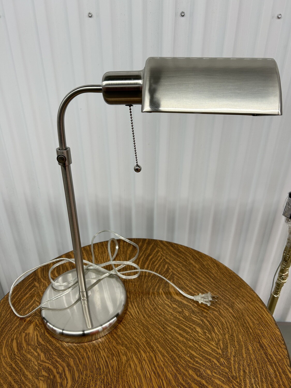 Like New! Desk Lamp, brushed nickel #2213 ** 6 mos. to sell, clearance
