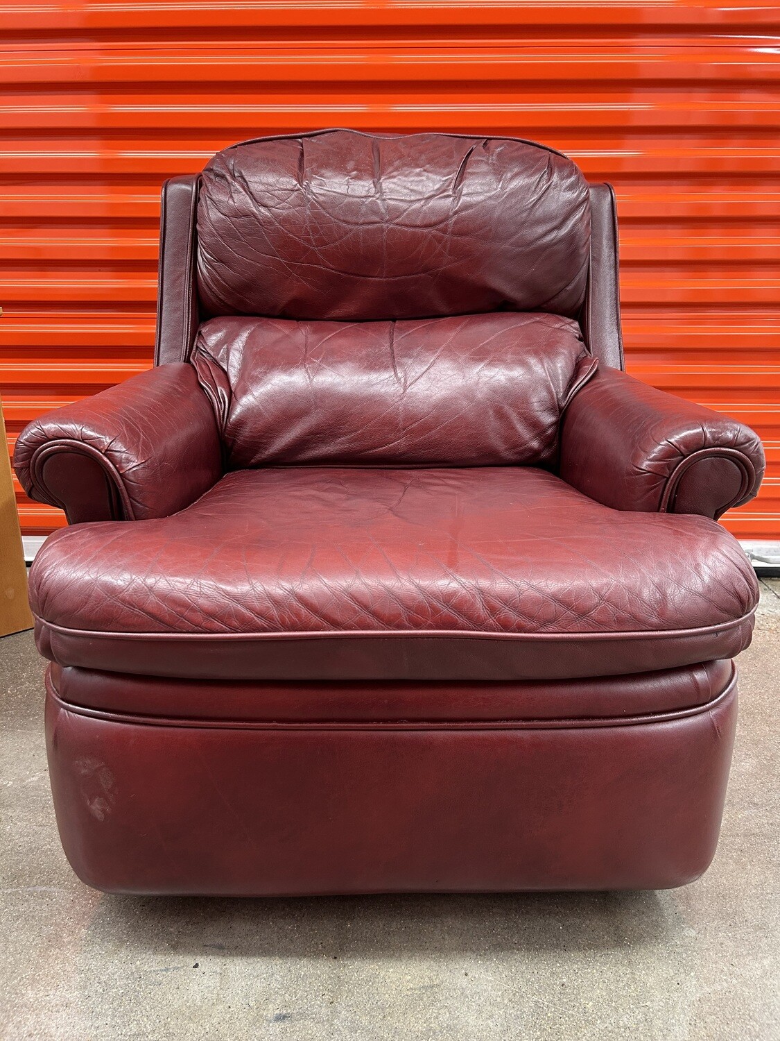 Burgundy Leather Recliner #2118