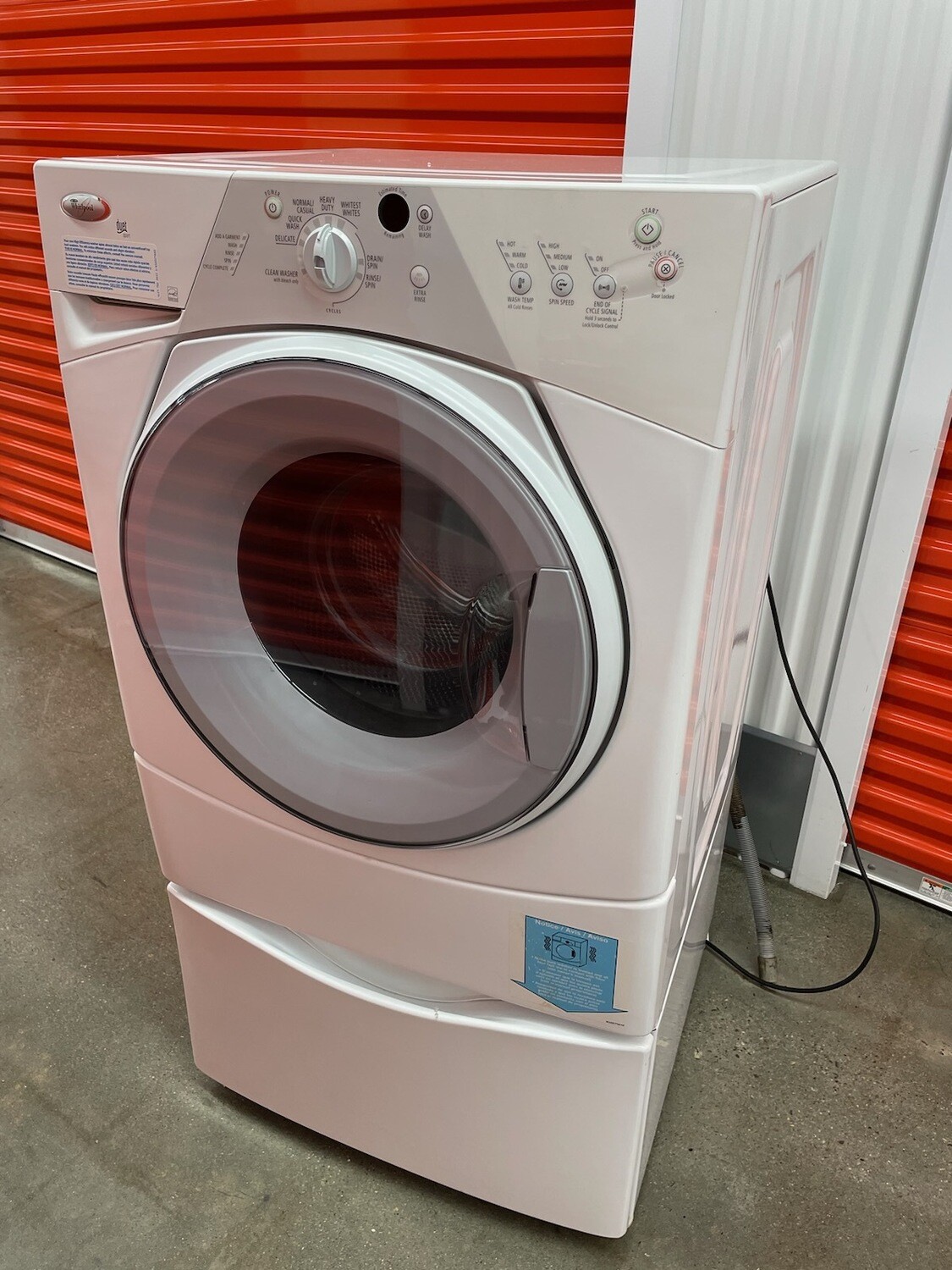 Whirlpool Duet Sport Front-load Washer with pedestal **RETURNED, temp in #1247