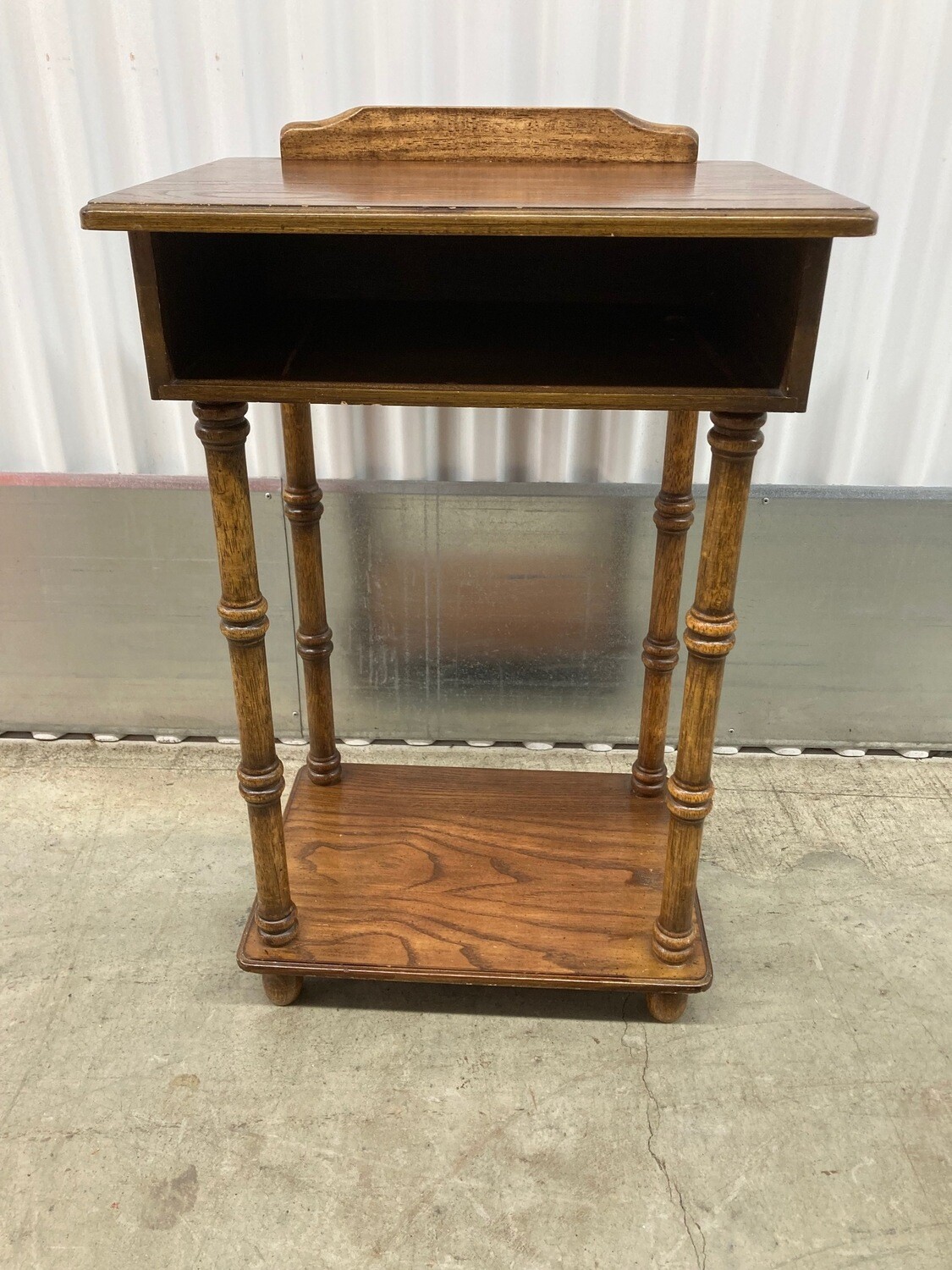 Antique-looking Oak "Telephone Table" #2103