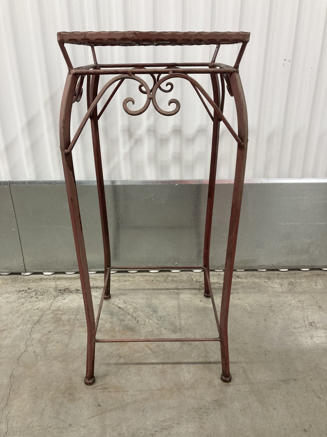 Rust-tinted Metal Plant Stand #2103