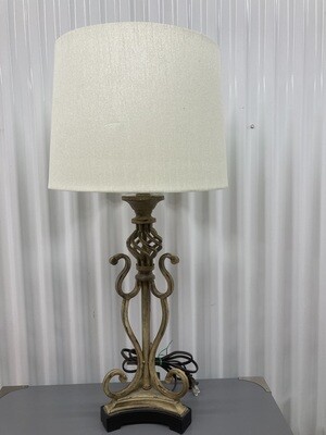 Table Lamp, metal triangular base #2103
