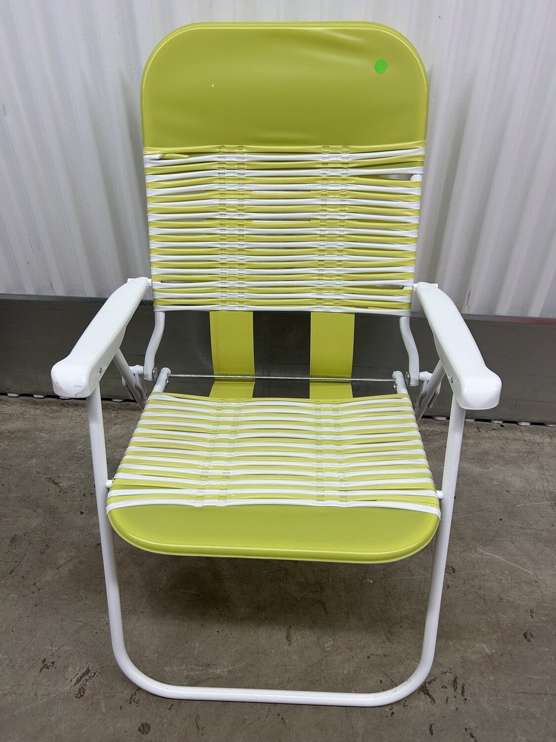 Retro Folding Lawn Chair, lime green #2314