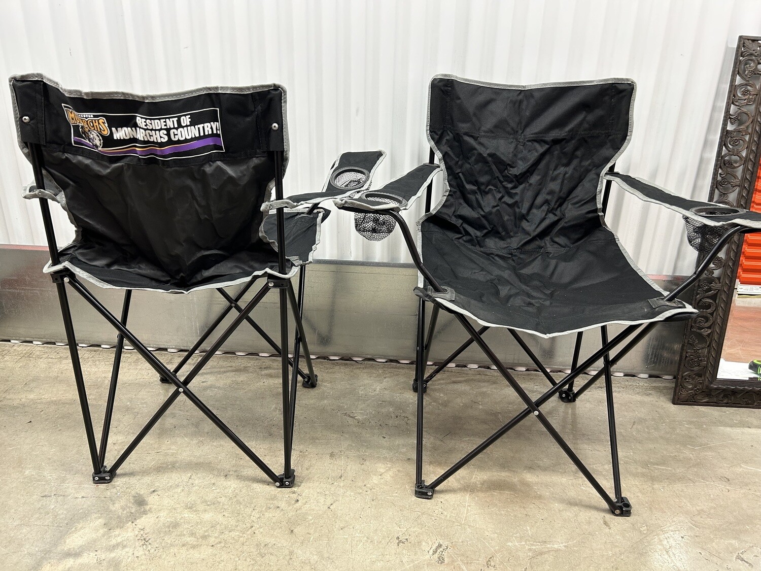 Set of 2 Monarchs Chairs with cup holders #2213