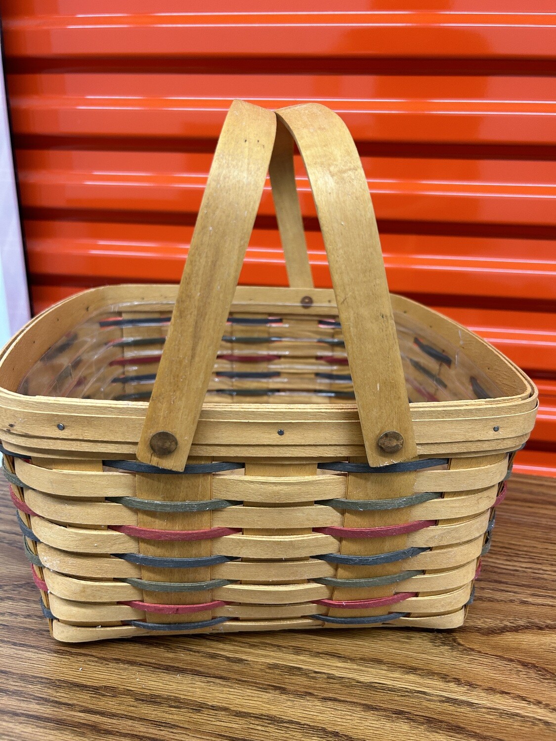 Vintage Longaberger Basket, with swing handles, 12x12 2314