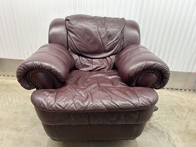 Oversized Leather Arm Chair, comfy! #2114