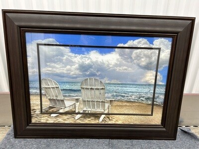 Framed Print: "Island Attitude" Beach Chairs #2009