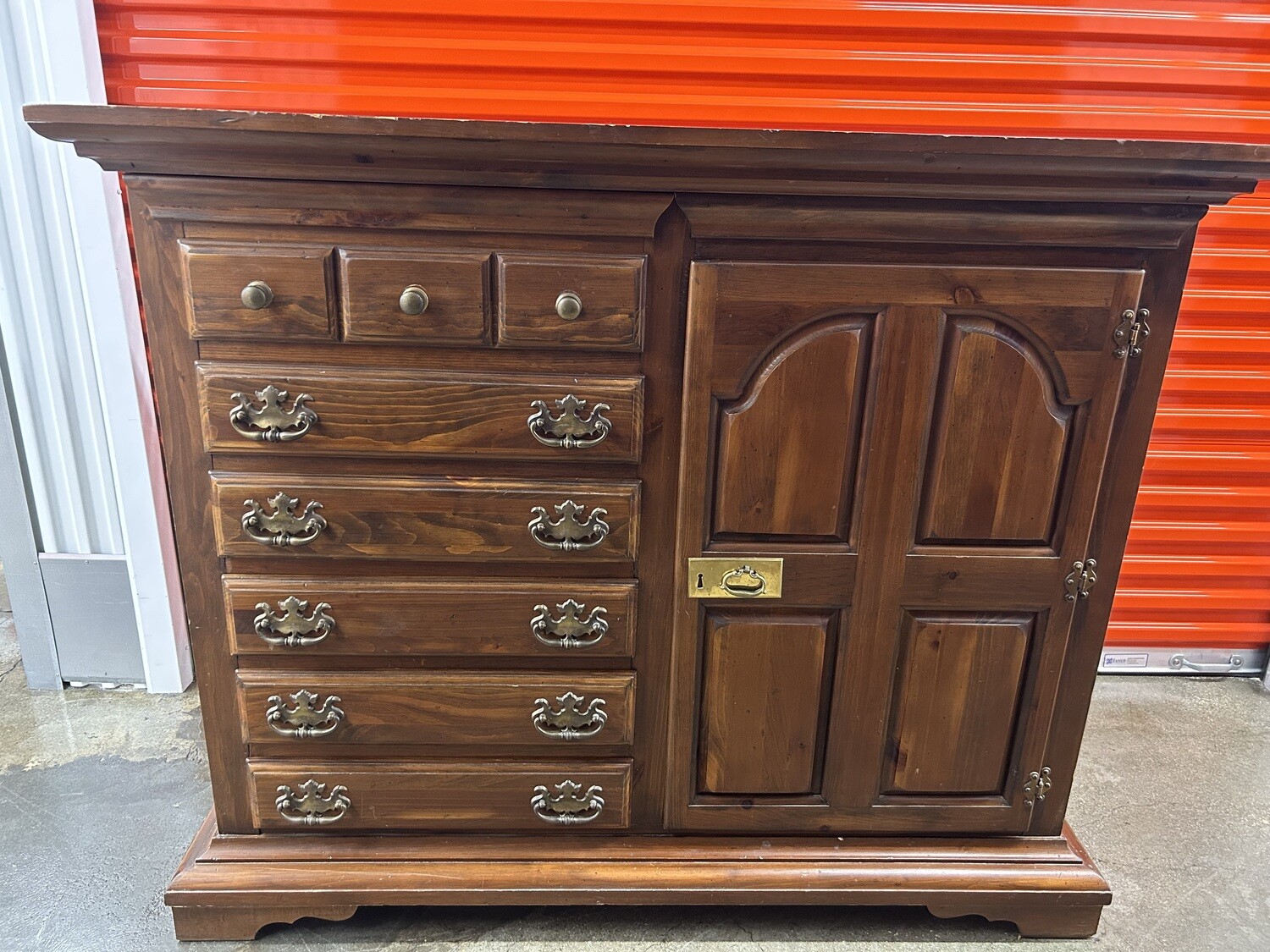 Armoiretype Dark Pine Dresser, lots of storage! Sterling House 1247