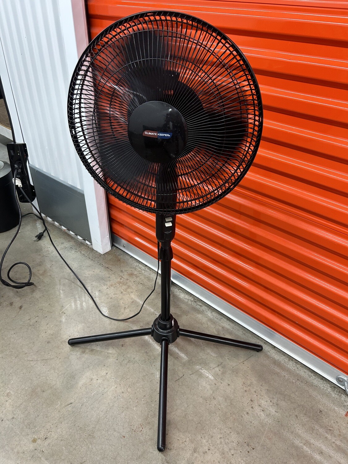 Black Floor Fan, 3 speed, Climate Keeper 2314