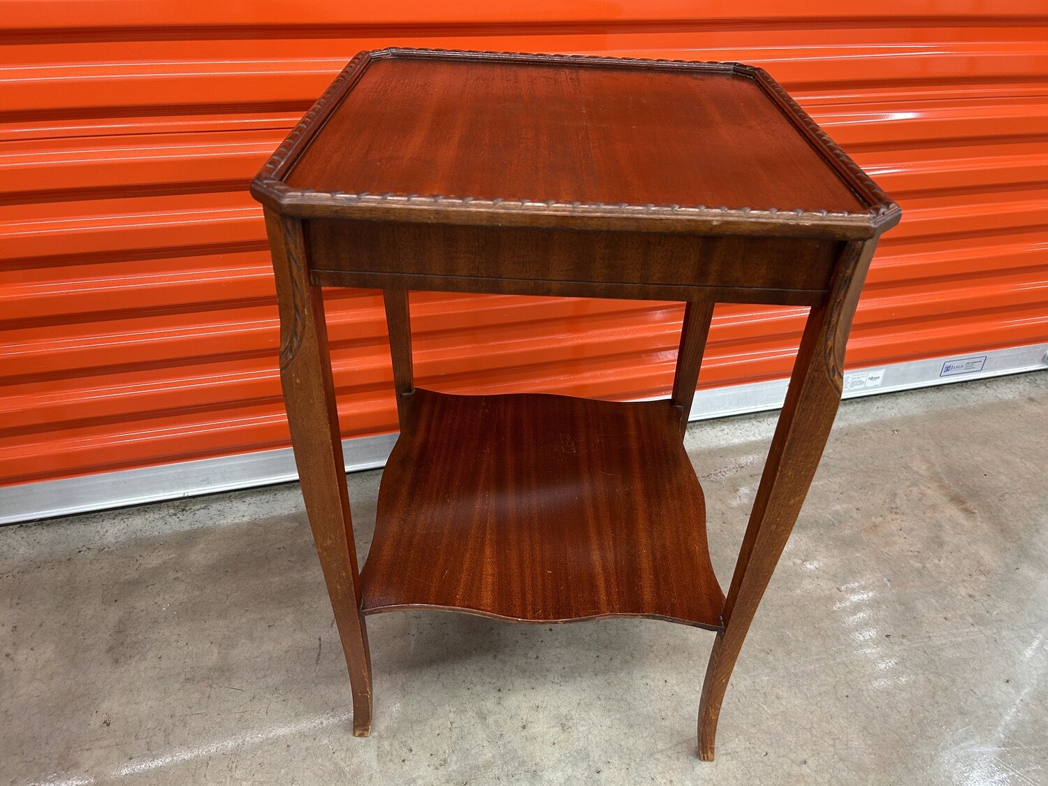 Antique Side Table with carved accents #2118 ** 5 mos. to sell, 20% off