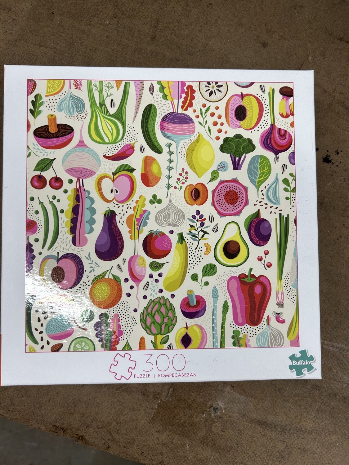 New! 300-piece Jigsaw Puzzle &quot;Fruit &amp; Veggies&quot; #2314 ** 4 mos. to sell, 50% off