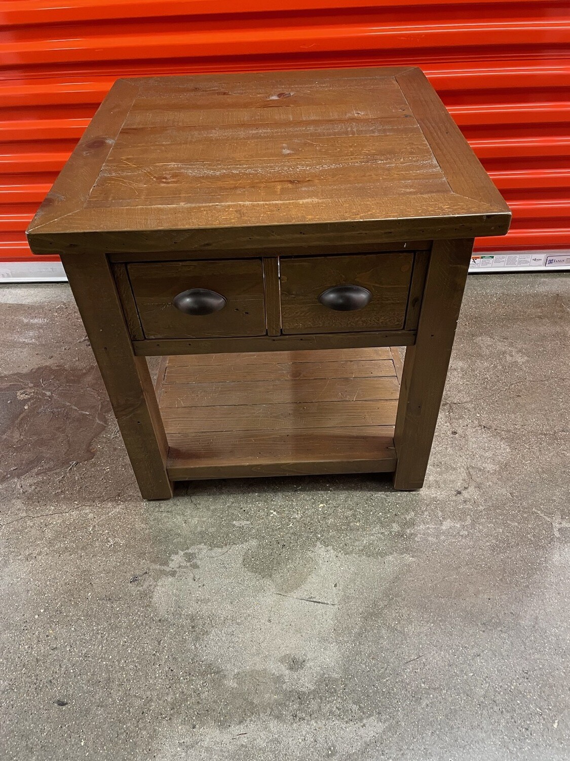Weathered-look End Table, 24x24 #1247 ** 3 mos. to sell, full price