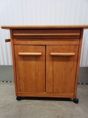 Microwave / Kitchen Cart 35"W, all wood #2103