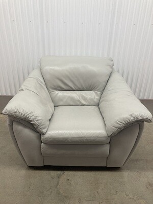 Natuzzi Editions Leather Arm Chair, gray #2009