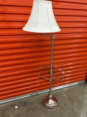 Floor Lamp with glass shelf, swivel arm #2133