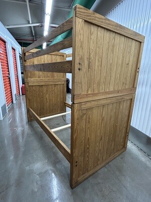 "This End Up" style Twin Bunk Beds, wood #2324