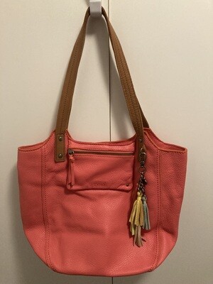 Like new! The Sak coral leather tote (HB84) #2314