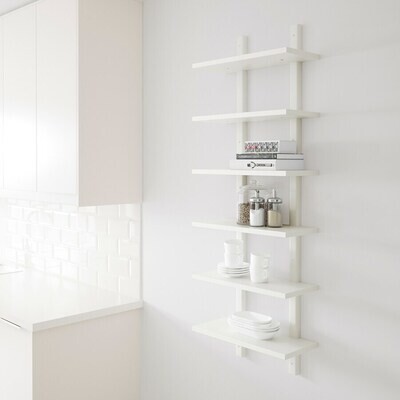 New! IKEA Varde 6-shelf Wall Unit, white #2168