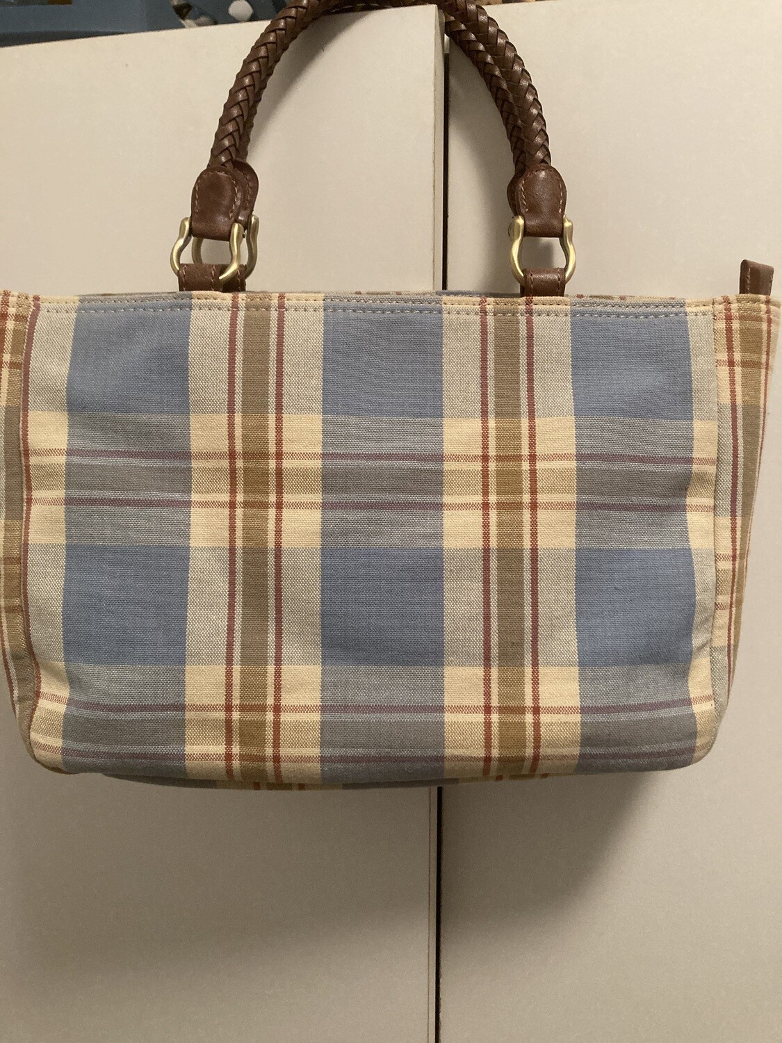 Like new! Relic light blue plaid purse (HB95) #2314