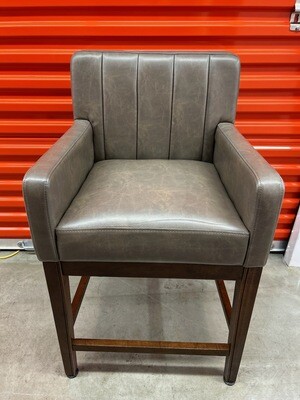 Bar/Counter Height Leather Chair, taupe #2213