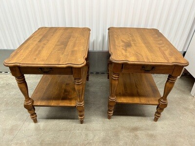 Vintage Maple End Tables, pair #2120