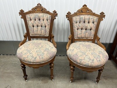 Pair: Victorian-style Chairs #2103