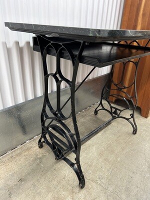 Granite Top Table, cast iron base #2170