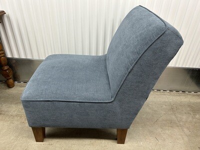 Like new! Blue Slipper Chair #1046