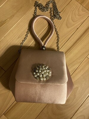 Like new! Jessica McClintock pink evening bag (HB114) #2314