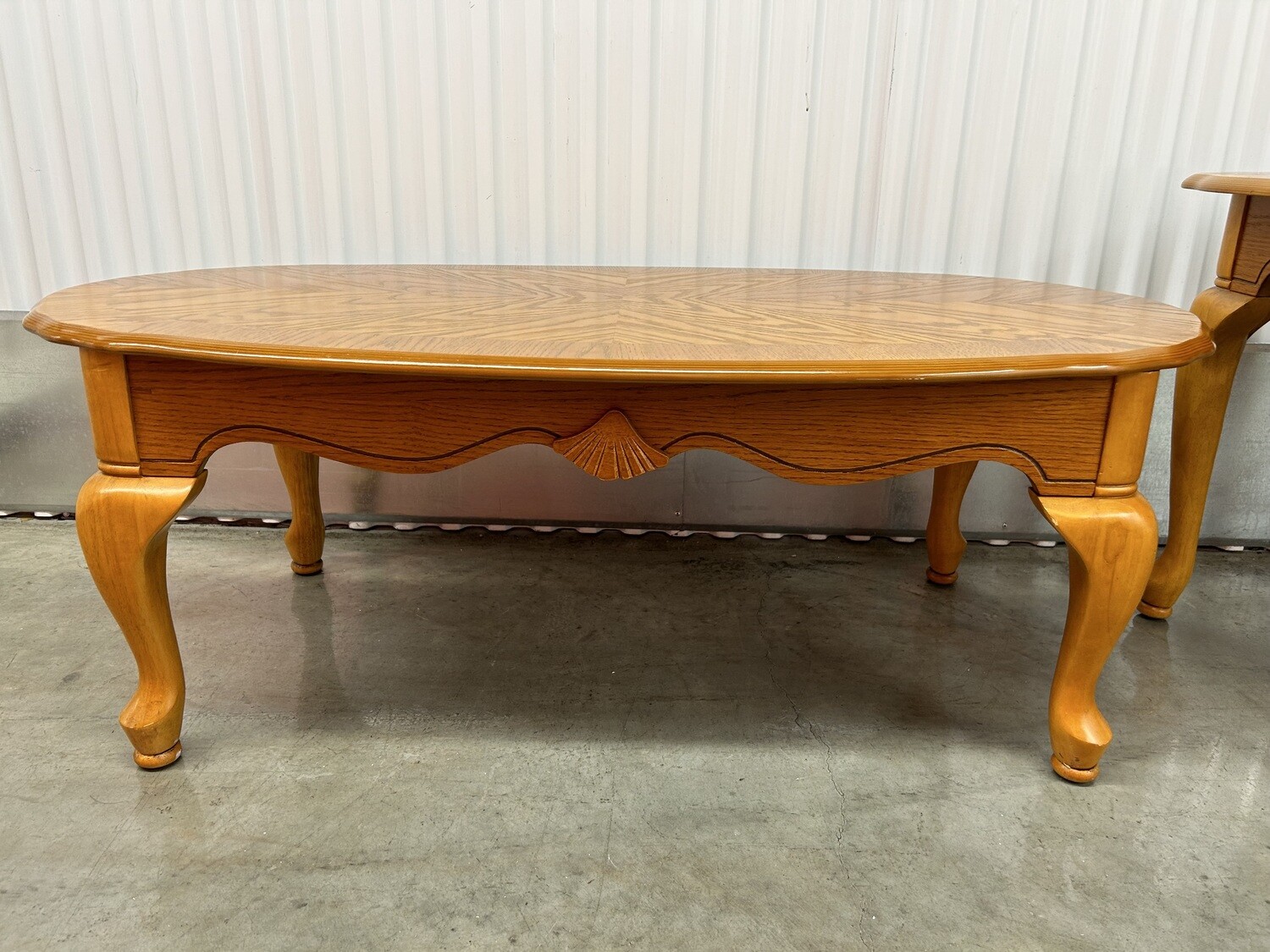 Oak scalloped Coffee Table #2324 ** 6 wks to sell, full price